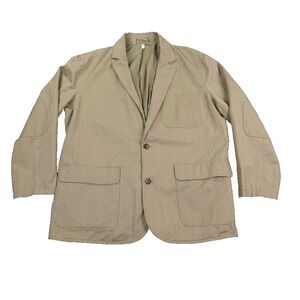 Duluth Jacket Men XLT Tall Fire Hose Presentation Chore Canvas Blazer Elbow Y2K